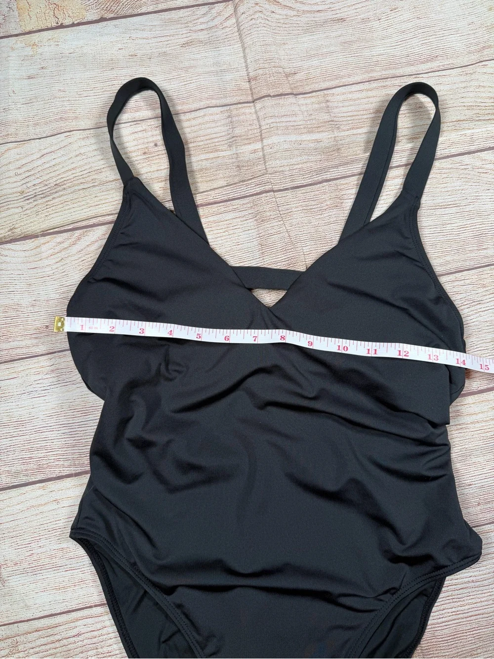 Carve Designs Black Strappy One-Piece Swimsuit with V-Front
